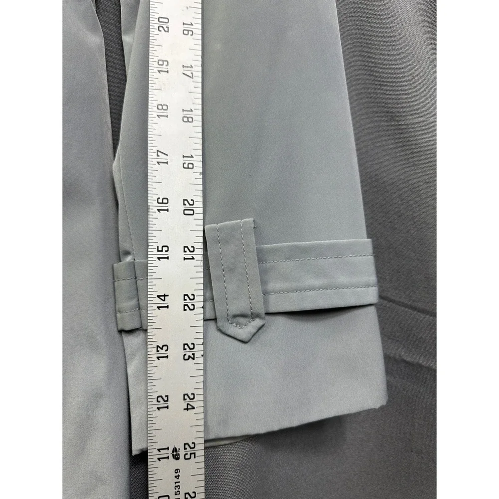 Calvin Klein‎ Women's Light Gray Double Breasted Belted Trench Coat size S Small
